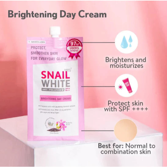 Snail White Anti-Pollution Brightening Day Cream 7ml