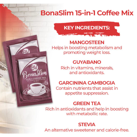 BONASLIM 15-in-1 Coffee (Mocha Flavor)