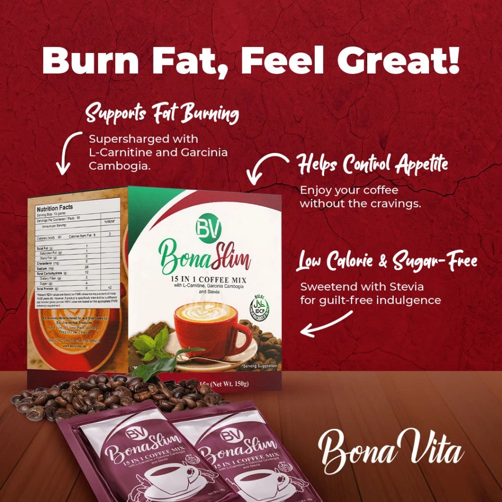 BONASLIM 15-in-1 Coffee (Mocha Flavor)