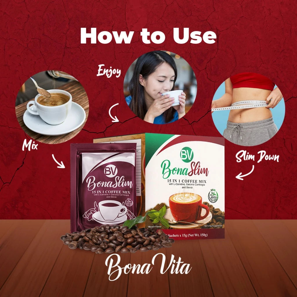 BONASLIM 15-in-1 Coffee (Mocha Flavor)