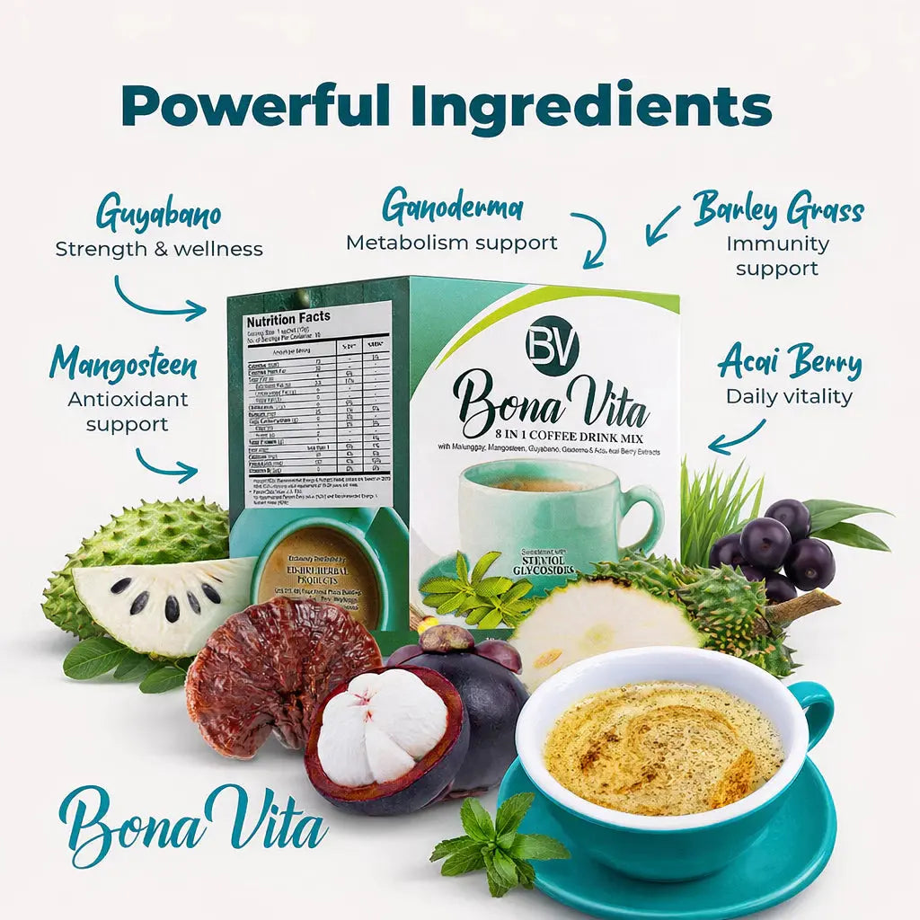BONA VITA 8-in-1 Coffee (Original Flavor) Beauty Express Hub