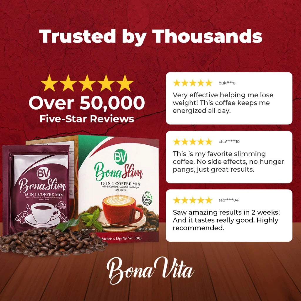 BONASLIM 15-in-1 Coffee (Mocha Flavor)