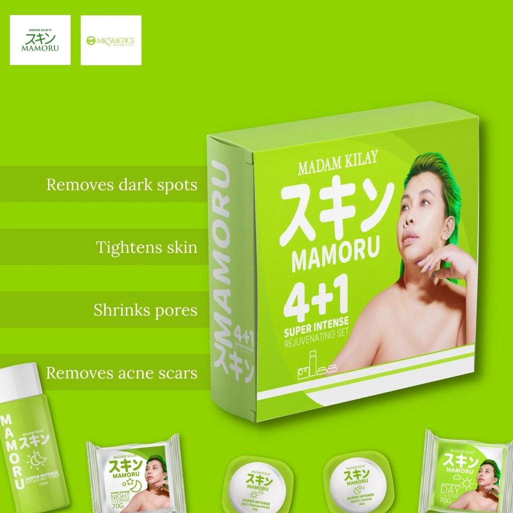 MK'SMETICS MAMORU by Madam Kilay 4+1 Super Intense Rejuvenating Set Peeling Whitening