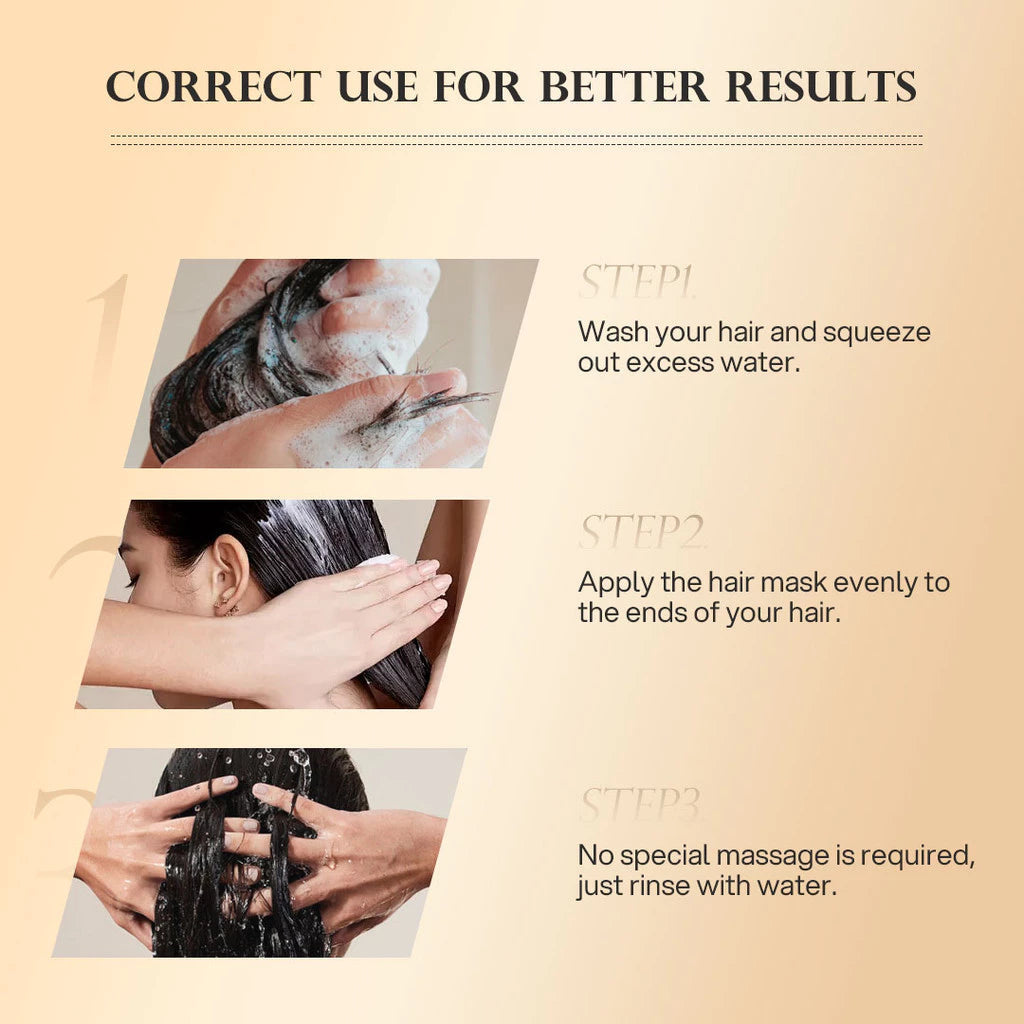 Bremod WELL Hair Mask Conditioner Repair Damaged Frizzy Hair Treatment Nourish&Smooth 500ml WH-H014 Beauty Express Hub