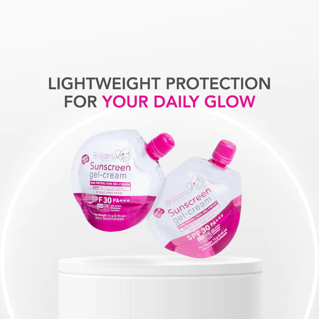 Brilliant Skin Sunscreen Gel-Cream SPF 30 (13g.) SPOUT POUCH Beauty Express Hub