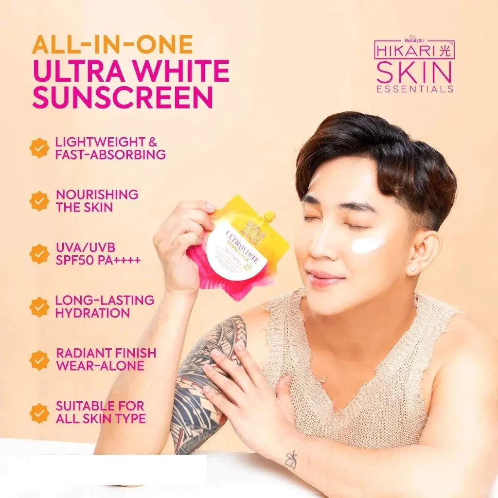 Hikari Skin UltraWhite / UltraFresh Sunscreen SPF50 50ml (New and Old Packaging) Beauty Express Hub