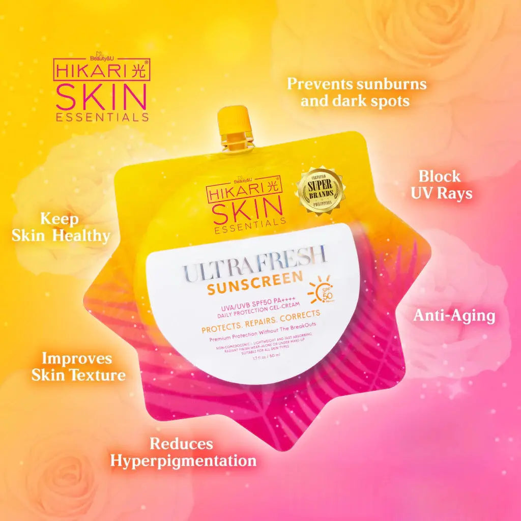 Hikari Skin UltraWhite / UltraFresh Sunscreen SPF50 50ml (New and Old Packaging) Beauty Express Hub