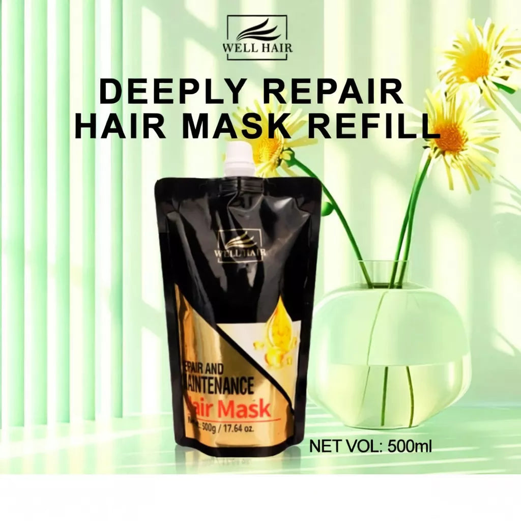Bremod WELL Hair Mask Conditioner Repair Damaged Frizzy Hair Treatment Nourish&Smooth 500ml WH-H014 Beauty Express Hub